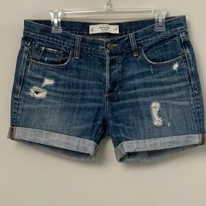 Abercrombie & Fitch Denim Distressed Shorts Size 4/27
